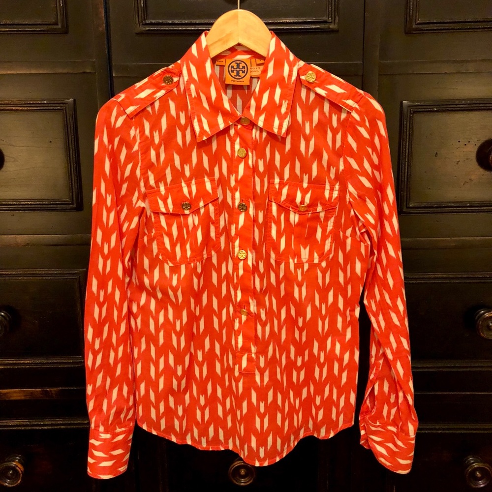 TORY BURCH collared tunic/blouse